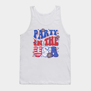 Party In The USA 4th Of July Independence Day USA Vintage Tank Top